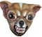 The Costume Center Brown and Black Chihuahua Halloween Mask Men Costume Accessory